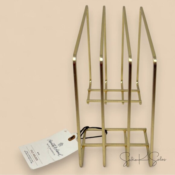 Metal File Holder Gold – Hearth & Hand Magnolia -  Target 2017 NWT - Picture 5 of 6